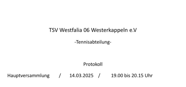 Jahreshauptversammlung 14.03.2025 um 19:00 Uhr